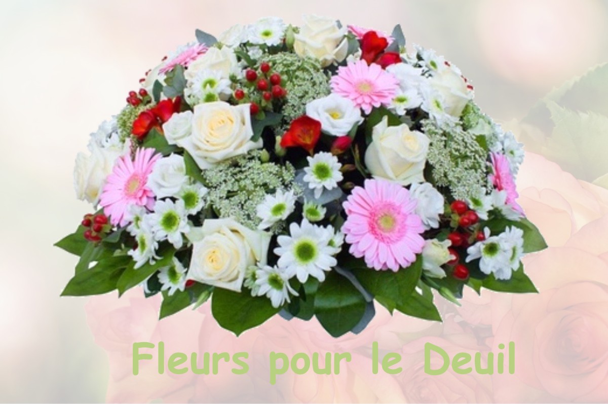 fleurs deuil QUIBOU